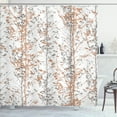 thumbnail image 1 of Ambesonne Modern Shower Curtain, Forest Illustration Tree Art, 69"Wx75"L, Almond White, 1 of 4