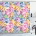 thumbnail image 1 of Ambesonne Modern Shower Curtain, Geometric Circles Rounds, 69"Wx84"L, Multicolor, 1 of 3