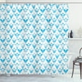 thumbnail image 1 of Ambesonne Modern Shower Curtain, Geometric Shape Triangle, 69"Wx84"L, Pale Blue, 1 of 3