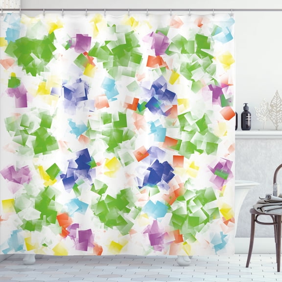 Ambesonne Modern Shower Curtain, Vivid Ornaments, 69"Wx84"L, Multicolor