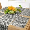 thumbnail image 1 of Ambesonne Modern Table Runner & Placemats, Geometric Antique Border, Placemat 4 pcs + Runner 14"x72", White and Army Green, 1 of 2