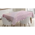 thumbnail image 1 of Ambesonne Modern Tablecloth Rectangular Table Cover, Abstract Disco Ball Pattern, 60"x90", Pale Pink Pale Pink, 1 of 4