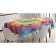 thumbnail image 1 of Ambesonne Modern Tablecloth Rectangular Table Cover, Balls Circular Hoop, 60"x84", Multicolor, 1 of 4