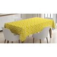 thumbnail image 1 of Ambesonne Modern Tablecloth Rectangular Table Cover, Chevron Pattern Yellow, 60"x90", Yellow and White, 1 of 4