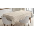 thumbnail image 1 of Ambesonne Modern Tablecloth Rectangular Table Cover, Geometric Hexagon Stripe, 60"x90", Peach Cream, 1 of 4