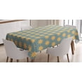 thumbnail image 1 of Ambesonne Modern Tablecloth Rectangular Table Cover, Starry Night, 60"x84", Apricot Mustard, 1 of 4