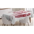 thumbnail image 1 of Ambesonne Modern Tablecloth Rectangular Table Cover, Woman in Swimwear Graphic, 52"x70", Pale Pink Ruby and Red, 1 of 4
