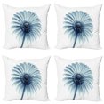 thumbnail image 1 of Ambesonne Modern Throw Pillow Cover 4 Pack, Daisies Flowers Plants, 20", Teal White, 1 of 5