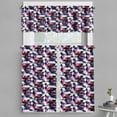 thumbnail image 1 of Ambesonne Modern Valance & Curtain, Fractal Grid Vibrant, 55"x30", Multicolor, 1 of 6