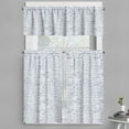 thumbnail image 1 of Ambesonne Modern Valance & Curtain, Student Geometry, 55"x45", Dark Purple and White, 1 of 7