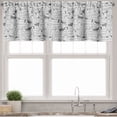 thumbnail image 1 of Ambesonne Modern Valance Pack of 2, European Houses Urban, 54"X18", Black White, 1 of 5