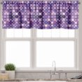 thumbnail image 1 of Ambesonne Modern Valance Pack of 2, Geometric Violet Circles, 54"X12", Pale Pink Purple, 1 of 5