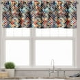 thumbnail image 1 of Ambesonne Modern Valance Pack of 2, Paisley Spots, 54"X12", Multicolor, 1 of 4