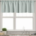 thumbnail image 1 of Ambesonne Modern Valance Pack of 2, Thin and Bold Stipes, 54"X12", Pale Sage Green White, 1 of 5