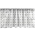 thumbnail image 1 of Ambesonne Modern Window Valance, Crowns Dots, 54" X 18", Black White, 1 of 5