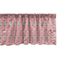 thumbnail image 1 of Ambesonne Modern Window Valance, Girl Holds Umbrella Hipster, 42" x 18", Pale Pink and Turquoise, 1 of 3