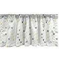 thumbnail image 1 of Ambesonne Modern Window Valance, Polka Dots Geometric, 42" x 18", Yellow White Grey, 1 of 3