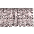 thumbnail image 1 of Ambesonne Modern Window Valance, Popular Fashion Words, 54" X 18", Red Black and White, 1 of 3