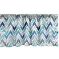 thumbnail image 1 of Ambesonne Modern Window Valance, Seamless Doodle Style, 54" X 18", Blue and White, 1 of 3