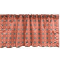 thumbnail image 1 of Ambesonne Modern Window Valance, Symmetrical Star Shapes Art, 42" x 12", Salmon Teal and Yellow, 1 of 3