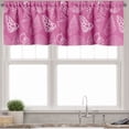 thumbnail image 1 of Ambesonne Mollusk Valance Pack of 2, Rhythmic Dotted Shells Art, 54"X18", Pink and Pale Mauve, 1 of 4