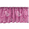 thumbnail image 1 of Ambesonne Mollusk Window Valance, Rhythmic Dotted Shells Art, 42" x 18", Pink and Pale Mauve, 1 of 3