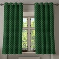 thumbnail image 1 of Ambesonne Money Grommet Curtain, Monetary Sign of USA, 50" x 63", Hunter Green Lime Green, 1 of 6