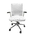 thumbnail image 1 of Ambesonne Money Office Chair Cover Stretchable High Back, Cryptocurrency Theme, Black and White, 1 of 6