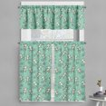 thumbnail image 1 of Ambesonne Monkeys Valance & Curtain, Funny Creatures Curly Tails, 55"x45", Seafoam Dark Warm Taupe, 1 of 7
