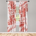 thumbnail image 1 of Ambesonne Monochrome Curtains, Grunge Abstract Chaos, Pair of 28"x95", Coral Blush, 1 of 2