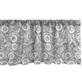 thumbnail image 1 of Ambesonne Monochrome Window Valance, Retro Natural Petals, 54" X 12", Charcoal Grey and White, 1 of 3