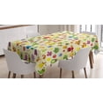 thumbnail image 1 of Ambesonne Monster Tablecloth Rectangular Table Cover, Cartoon Monsters, 60"x90", Multicolor, 1 of 3