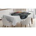 thumbnail image 1 of Ambesonne Monster Truck Tablecloth Rectangular Table Cover, Cartoon Truck, 60"x84", Charcoal Grey Vermilion, 1 of 4