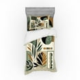 thumbnail image 1 of Ambesonne Monstera Bedding Set 3 Pcs, Abstract Boho Leaves Art, Twin, Dark Sepia Pale Brown, 1 of 2