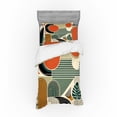 thumbnail image 1 of Ambesonne Monstera Bedding Set 3 Pcs, Abstract Boho Mid Century, TwinXL, Burnt Orange Pale Khaki, 1 of 2