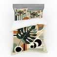 thumbnail image 1 of Ambesonne Monstera Bedding Set 4 Pcs, Mid Century Boho Abstract, Calking, Evergreen Sepia Dusk, 1 of 2