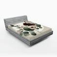 thumbnail image 1 of Ambesonne Monstera Fitted Sheet, Boho Minimalist Floral, Full Size, Pale Sage Green Blush, 1 of 3