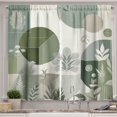 thumbnail image 1 of Ambesonne Monstera Kitchen Curtains, Boho Love Mid Century Art, 55"x36", Reseda Green Taupe, 1 of 3