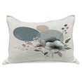 thumbnail image 1 of Ambesonne Monstera Knitted Quilt Pillowcover, Minimalistic Floral Print, 36"x20", Blue Grey and Blush, 1 of 2