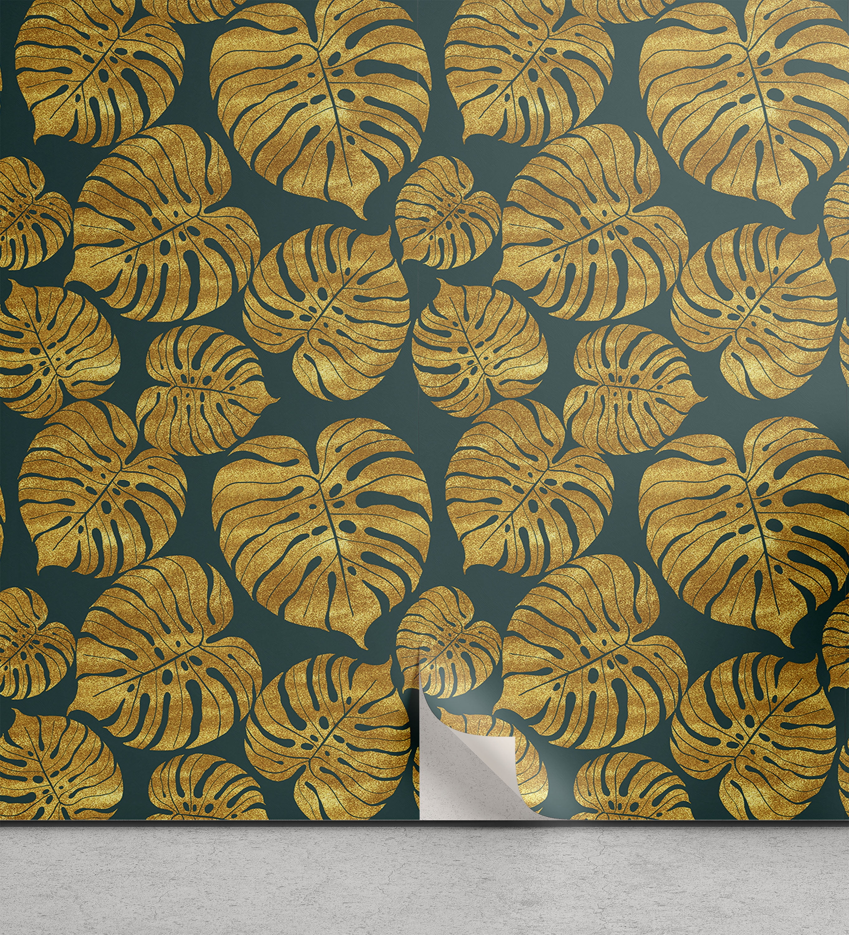 Ambesonne Monstera Leaves Peel & Stick Wallpaper for Home, Art Tropical