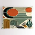 thumbnail image 1 of Ambesonne Monstera Pillow Sham, Abstract Boho Mid Century, 36" X 20", Burnt Orange Pale Khaki, 1 of 2