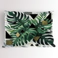 thumbnail image 1 of Ambesonne Monstera Pillow Sham, Boho Abstract Nature Art, 26" X 20", Emerald Dark Grey Dimgray, 1 of 2