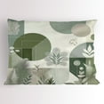 thumbnail image 1 of Ambesonne Monstera Pillow Sham, Boho Love Mid Century Art, 26" X 20", Reseda Green Taupe, 1 of 2