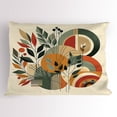 thumbnail image 1 of Ambesonne Monstera Pillow Sham, Modern Abstract Botanic, 36" X 20", Burnt Sienna Pale Seafoam, 1 of 2