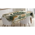 thumbnail image 1 of Ambesonne Monstera Tablecloth Rectangular Table Cover, Nature Mid Century Boho, 60"x90", Beige Evergreen Sepia, 1 of 3