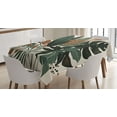 thumbnail image 1 of Ambesonne Monstera Tablecloth Rectangular Table Cover, Tropical Abstract Boho Art, 60"x90", Sage Green Fawn Evergreen, 1 of 3