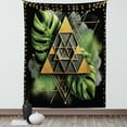 thumbnail image 1 of Ambesonne Monstera Tapestry Wall Hanging, Abstract Boho Mystery Art, 40"x60", Fern Green Pale Brown, 1 of 3