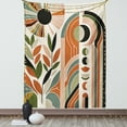 thumbnail image 1 of Ambesonne Monstera Tapestry Wall Hanging, Abstract Mid Century Boho, 40"x60", Beige Green and Burnt Orange, 1 of 3