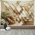 thumbnail image 1 of Ambesonne Monstera Tapestry Wall Hanging, Scandinavian Boho Style, 80"x60", Pale Reseda Green Cocoa, 1 of 3