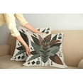 thumbnail image 1 of Ambesonne Monstera Throw Pillow Cover Pack of 2, Boho Abstract Tropical Art, 2 Pcs-18"x18", Evergreen Sage Green Fawn, 1 of 5